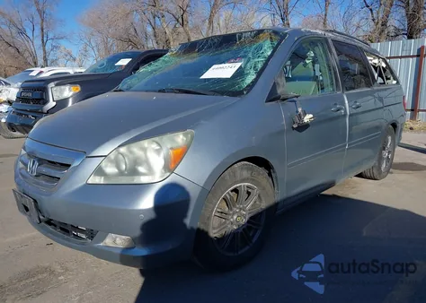 2006 Honda Odyssey Touring из США, поврежденный, VIN 5FNRL38816B064603